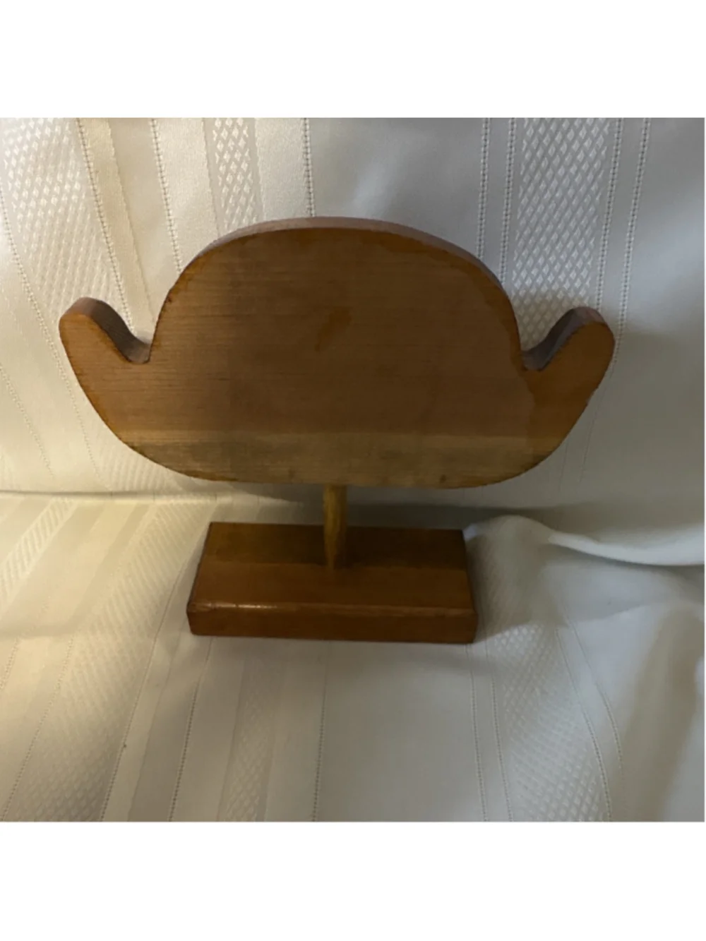 Wooden Eyeglass Holder Display Stand Brown Novelty Googly Eyes Unisex